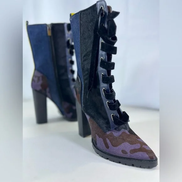 I AM JENNIFER LE Major Mid Calf Boots Size:8/8.5 39(IT) EUC Worn Once - NO BOX - Picture 1 of 16